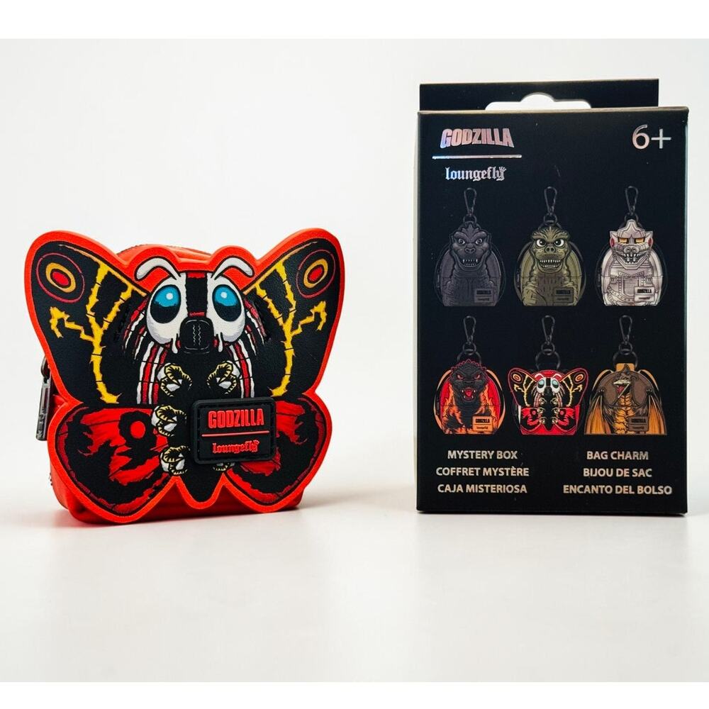Loungefly Godzilla's Mothra Mini Backpack Bag Charm EE Exclusive LE NWT